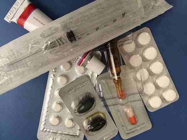 Medicines - pills, syringe, ointment